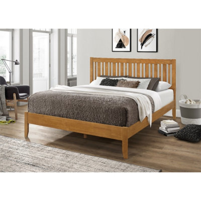 Worcester 5Ft King Size Glastonbury White Shaker Style Wood Bed Frame - (158Cm)