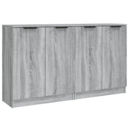 Berkfield Sideboards 2 Pcs Grey Sonoma 60X30X70 Cm Engineered Wood - thumbnail 2