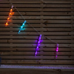 Samuel Alexander 6.9M Icicle Christmas Chaser Lights With 72 Rainbow Leds - thumbnail 7