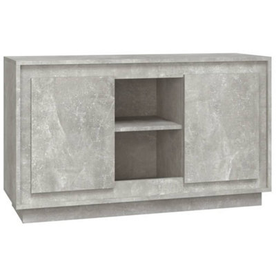 Berkfield Classic Sideboard Concrete Grey 102X35X60 Cm Engineered Wood - image 1