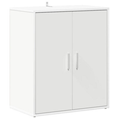 Berkfield Durable Shoe Cabinet White 60X35X70 Cm Engineered Wood - image 1