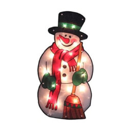 HSD Snowman With Broom - Silhouette Lights For Christmas Decoration - thumbnail 1