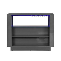 Furniture in Fashion Fiesta High Gloss Bar Table Unit In Grey With Led Lighting - thumbnail 5