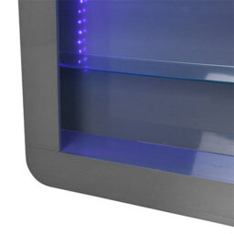 Furniture in Fashion Fiesta High Gloss Bar Table Unit In Grey With Led Lighting - thumbnail 6