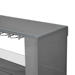 Furniture in Fashion Fiesta High Gloss Bar Table Unit In Grey With Led Lighting - thumbnail 7