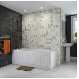 Affine Bathroom Suite 1700mm Straight Bath Close Coupled Toilet Basin Sink Vanity Unit - thumbnail 2