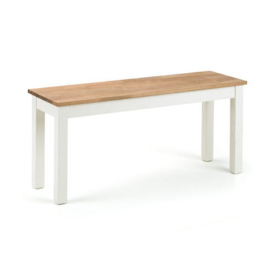 Oakham Premium Oakridge Bench In Ivory And Oak - image 1