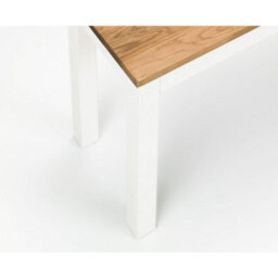 Oakham Premium Oakridge Bench In Ivory And Oak - thumbnail 4