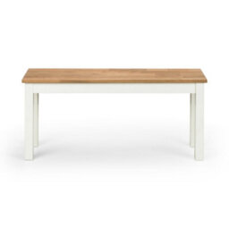 Oakham Premium Oakridge Bench In Ivory And Oak - thumbnail 8