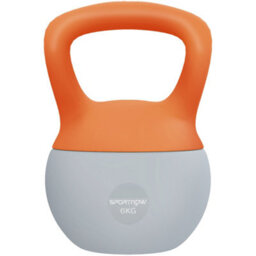 (6Kg, Soft, Orange And Grey) Sportnow Kettlebell With Non-Slip Handle - thumbnail 2