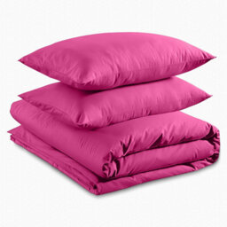 Ameha Plain 3-Piece Duvet Pink Quilt Cover Breathable Microfiber Reversible King Set With Pillowcase 230 X 220 Cm - thumbnail 9