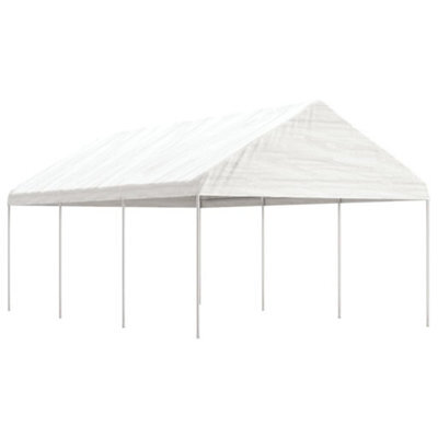 Walplus Gazebo With Roof White 6.69X4.08X3.22 M Polyethylene - image 1