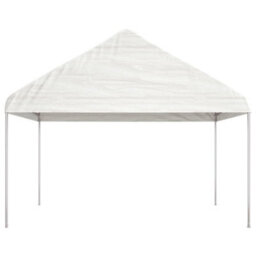 Walplus Gazebo With Roof White 6.69X4.08X3.22 M Polyethylene - thumbnail 3