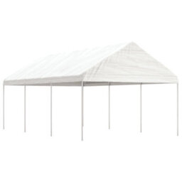 Walplus Gazebo With Roof White 6.69X4.08X3.22 M Polyethylene - thumbnail 1