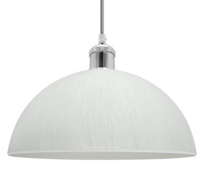 Long Life Lamps Company Modern Dome Frosted Opaque Glass Ceiling Pendant Light M0214 - image 1