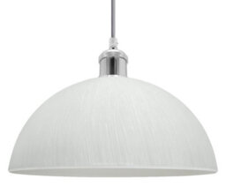 Long Life Lamps Company Modern Dome Frosted Opaque Glass Ceiling Pendant Light M0214 - thumbnail 1