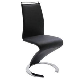 Furniture in Fashion Parini Extending Black High Gloss Dining Table 6 Black Chairs - thumbnail 4