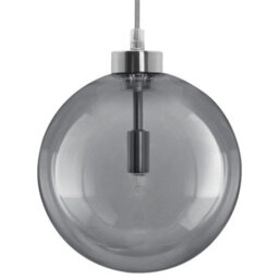 Long Life Lamps Company Modern Vintage Ceiling Smoked Grey Globe Pendant Light M0211 - thumbnail 3