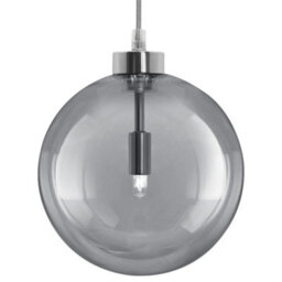 Long Life Lamps Company Modern Vintage Ceiling Smoked Grey Globe Pendant Light M0211 - thumbnail 1