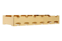 Orsina Space Saving 6 Bottle Rose Gold Finish Wine Rack, Elegant Wine Bottle Rack For Cupboard, Stylish Wine Rack