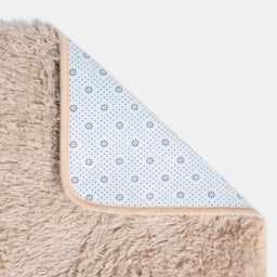 Ohs Soft Fluffy Rug Anti-Slip Carpet Area Floor Mat, Stone - 80 X 150Cm - thumbnail 4