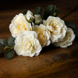 Hill Interiors Cottage Rose Green Stem Faux Plant - thumbnail 3