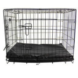 Actiaspet Medium Dog Bed Cage Crate Pet Waterproof Hygienic Bedding Tough Hardwearing Cushion Mat Black - thumbnail 8