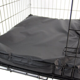 Actiaspet Medium Dog Bed Cage Crate Pet Waterproof Hygienic Bedding Tough Hardwearing Cushion Mat Black - thumbnail 4