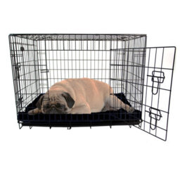 Actiaspet Medium Dog Bed Cage Crate Pet Waterproof Hygienic Bedding Tough Hardwearing Cushion Mat Black - thumbnail 2