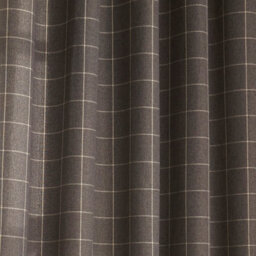 furn. Furn Ellis Check Room Darkening Eyelet Curtain Pair Grey (W)117Cm X (D)183Cm - thumbnail 4