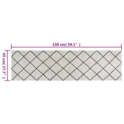 Berkfield Kitchen Rug Washable Square 45X150 Cm Velvet - thumbnail 5
