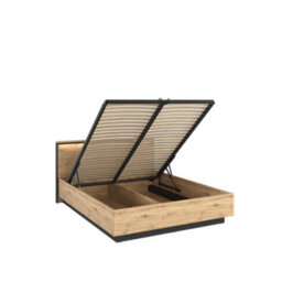 Arte Quant 02 - Chic Eu King Size Ottoman Bed (180X200Cm) With Pneumatic Opening, Led Lighting And Underbed Storage - thumbnail 2