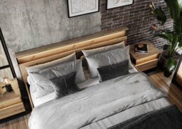 Arte Quant 02 - Chic Eu King Size Ottoman Bed (180X200Cm) With Pneumatic Opening, Led Lighting And Underbed Storage - thumbnail 6