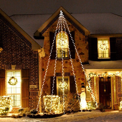 300Led Waterfall Lights Bright - Multi Use And Flexible - Bright White Led - 6 Light Sequences - Corded Electric - Energy Saving - image 1
