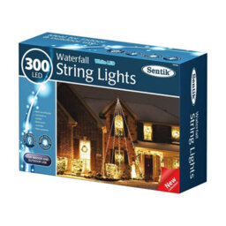300Led Waterfall Lights Bright - Multi Use And Flexible - Bright White Led - 6 Light Sequences - Corded Electric - Energy Saving - thumbnail 4