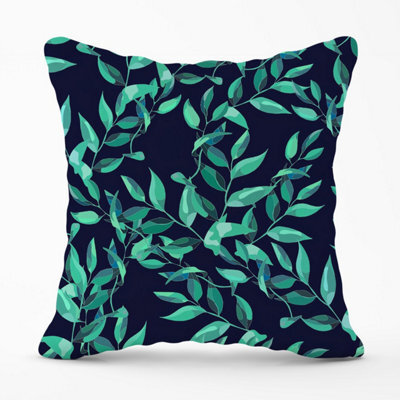 Warren Reed Designer Delicate Green Foliage Outdoor Cushion 45Cm X 45Cm - image 1