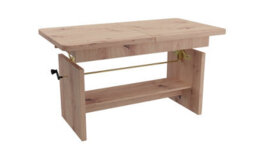 Extendable Coffee-To-Dining Table - Adjustable  116-156Cm, Height 59-70Cm Antique Oak . - thumbnail 4