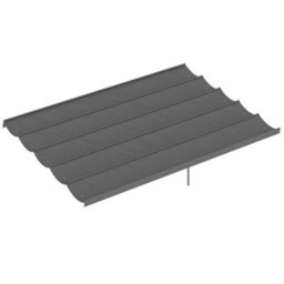 Outsunny 3.5X2.6 M Pergola Cover Replacement For 4X3 M Frame, Light Grey - thumbnail 2