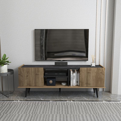 Decorotika Ekvador Modern Tv Stand Tv Unit For Tv's Up To 70 Inches Walnut&bendire - image 1