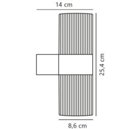 Nordlux Kyklop Outdoor Aluminium Wall Light Weatherproof Black,mains - thumbnail 5