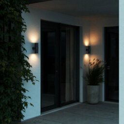 Nordlux Kyklop Outdoor Aluminium Wall Light Weatherproof Black,mains - thumbnail 1