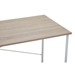 Orsina White Metal Frame Natural Oak Desk,cross Pattern Supported Desk,minimalist Office Table With Ample Space - thumbnail 7