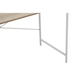 Orsina White Metal Frame Natural Oak Desk,cross Pattern Supported Desk,minimalist Office Table With Ample Space - thumbnail 8