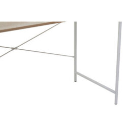 Orsina White Metal Frame Natural Oak Desk,cross Pattern Supported Desk,minimalist Office Table With Ample Space - thumbnail 9