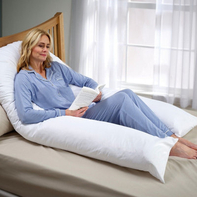 Ultimate Full Body Support Pillow - U-Shaped Side Sleeper Or Pregnancy Cushion With Hollowfibre Filling & Microfibre Pillowcase - image 1
