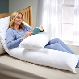 Ultimate Full Body Support Pillow - U-Shaped Side Sleeper Or Pregnancy Cushion With Hollowfibre Filling & Microfibre Pillowcase - thumbnail 3