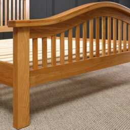 The Furniture Market Cheshire Solid Oak 5Ft King Size Bed With Arch Rail Frame - thumbnail 6