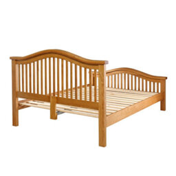 The Furniture Market Cheshire Solid Oak 5Ft King Size Bed With Arch Rail Frame - thumbnail 8
