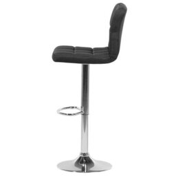 Beliani Set Of 2 Bar Chairs Marion Swivel Black - thumbnail 6