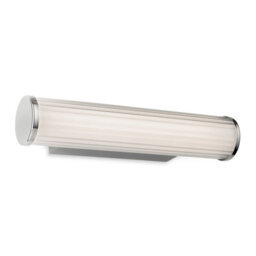 Luminosa Lighting Luminosa Coral Wall Light - 300mm Chrome With Opal White Polycarbonate Diffuser 9W Led 3000-4000-5700K Cct Ip44